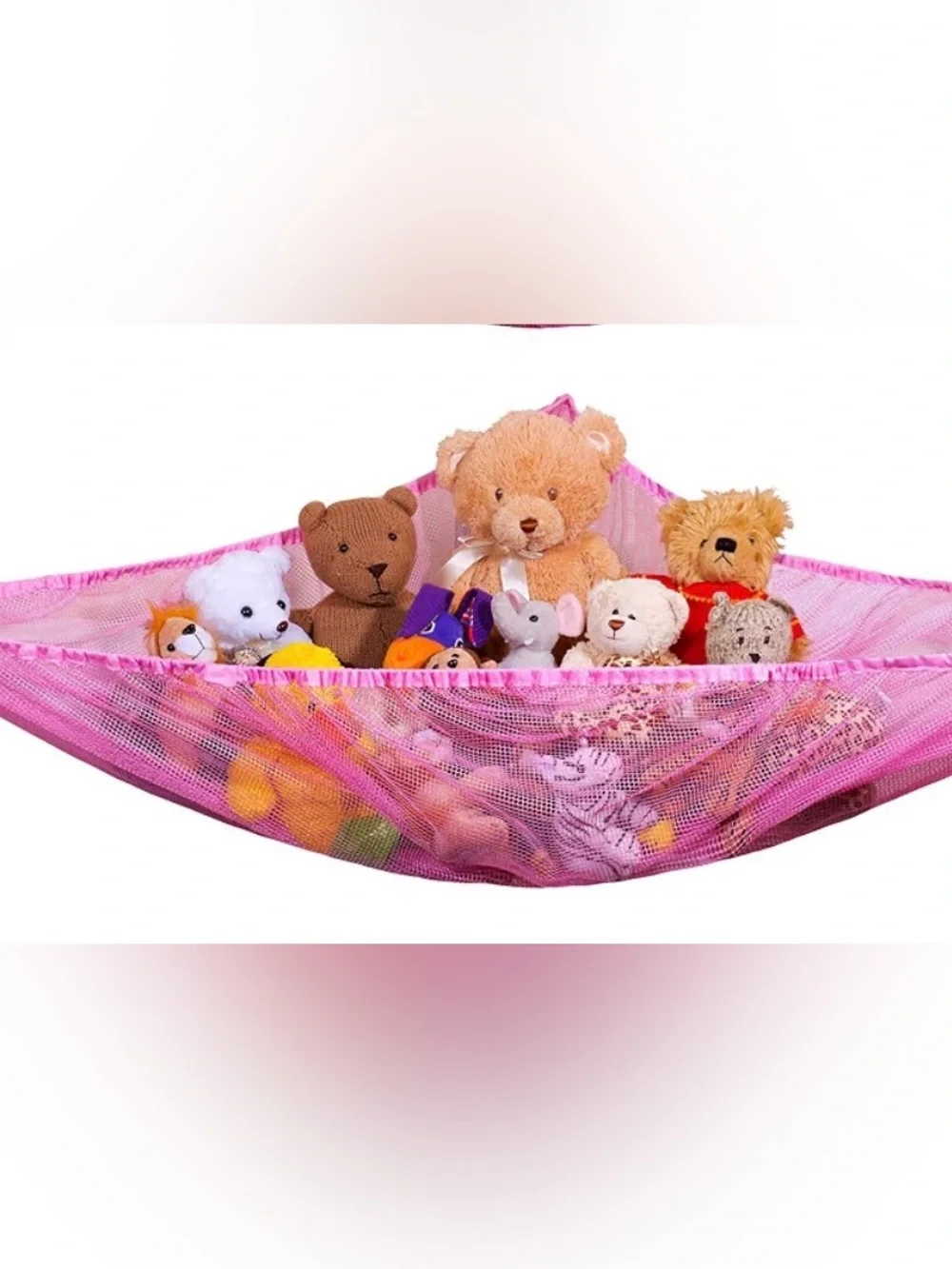 Pink Mesh Stuffed Animal Hammock